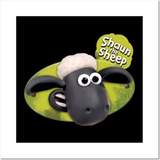 Vintage cartoon Sheep TV Series The Shaun Posters and Art